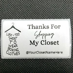 8/$20 40ct Customizable Stickers 2.25" x 1.25" White Labels